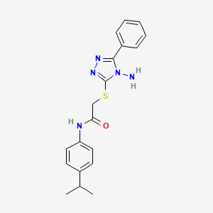 2-((4-amino-5-phenyl-4H-1,2,4-triazol-3-yl)thio)-N-(4-isopropylphenyl)acetamide