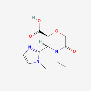 (2S,3R)-4-ethyl-3-(1-methyl-1H-imidazol-2-yl)-5-oxomorpholine-2-carboxylic acid