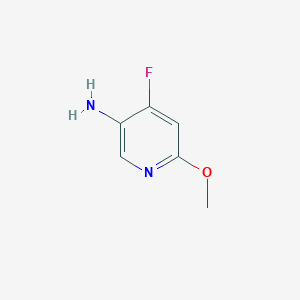 molecular formula C6H7FN2O B2414537 4-Fluoro-6-methoxypyridin-3-amine CAS No. 1805931-15-0