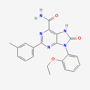 9-(2-ethoxyphenyl)-2-(3-methylphenyl)-8-oxo-7H-purine-6-carboxamide