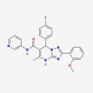 7-(4-fluorophenyl)-2-(2-methoxyphenyl)-5-methyl-N-(pyridin-3-yl)-4,7-dihydro-[1,2,4]triazolo[1,5-a]pyrimidine-6-carboxamide