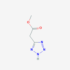 molecular formula C4H6N4O2 B2414586 methyl 2-(2H-1,2,3,4-tetrazol-5-yl)acetate CAS No. 26476-32-4
