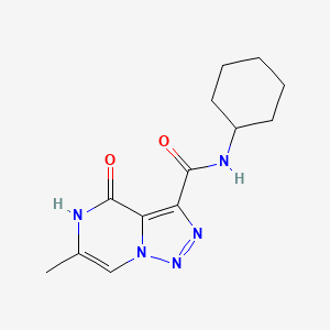 N-cyclohexyl-6-methyl-4-oxo-4,5-dihydro[1,2,3]triazolo[1,5-a]pyrazine-3-carboxamide
