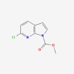 molecular formula C9H7ClN2O2 B2414597 methyl 6-chloro-1H-pyrrolo[2,3-b]pyridine-1-carboxylate CAS No. 143468-07-9