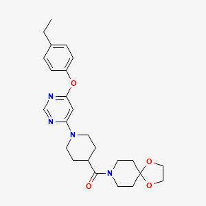 6-benzyl-N-[2-methyl-1-(2-thienyl)propyl]-7-oxo-6,7-dihydroisothiazolo[4,3-d]pyrimidine-3-carboxamide