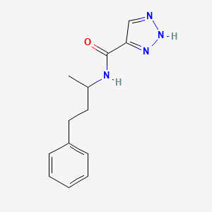 molecular formula C13H16N4O B2414618 N-(4-phenylbutan-2-yl)-1H-1,2,3-triazole-5-carboxamide CAS No. 1360367-32-3
