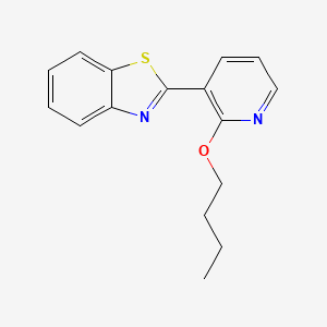 molecular formula C16H16N2OS B2414699 2-(2-Butoxypyridin-3-yl)-1,3-benzothiazole CAS No. 337920-63-5