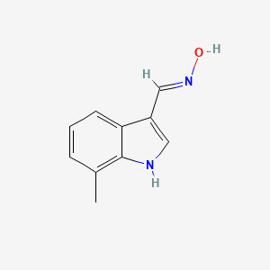 molecular formula C10H10N2O B2414785 1h-Indole-3-carbaldehyde,7-methyl-,oxime CAS No. 1261024-60-5