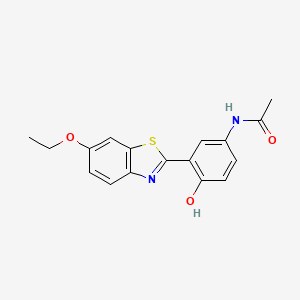 molecular formula C17H16N2O3S B2414802 N-[3-(6-ethoxy-1,3-benzothiazol-2-yl)-4-hydroxyphenyl]acetamide CAS No. 307327-08-8