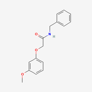 molecular formula C16H17NO3 B2414819 N-benzyl-2-(3-methoxyphenoxy)acetamide CAS No. 391221-87-7