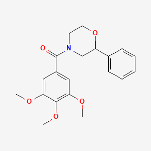 molecular formula C20H23NO5 B2414847 (2-Phenylmorpholino)(3,4,5-trimethoxyphenyl)methanone CAS No. 946234-06-6