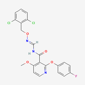 N-({[(2,6-dichlorobenzyl)oxy]imino}methyl)-2-(4-fluorophenoxy)-4-methoxynicotinamide