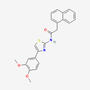 N-[4-(3,4-dimethoxyphenyl)-1,3-thiazol-2-yl]-2-(naphthalen-1-yl)acetamide