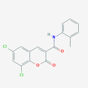 6,8-dichloro-N-(2-methylphenyl)-2-oxo-2H-chromene-3-carboxamide
