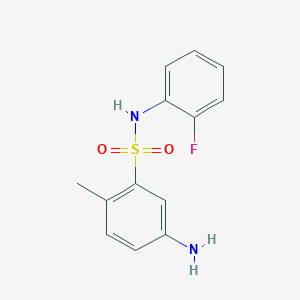5-Amino-N-(2-fluoro-phenyl)-2-methyl-benzenesulfonamide