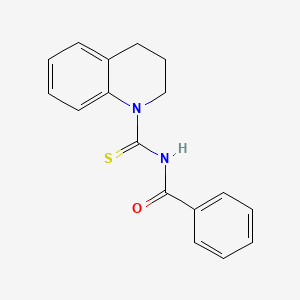 molecular formula C17H16N2OS B2414886 N-(1,2,3,4-tetrahydroquinoline-1-carbothioyl)benzamide 