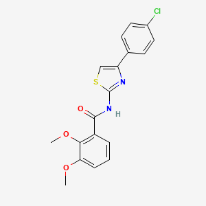 N-[4-(4-chlorophenyl)-1,3-thiazol-2-yl]-2,3-dimethoxybenzamide