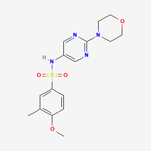 4-methoxy-3-methyl-N-(2-morpholinopyrimidin-5-yl)benzenesulfonamide
