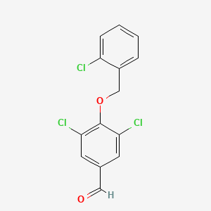 3,5-Dichloro-4-[(2-chlorobenzyl)oxy]benzaldehyde