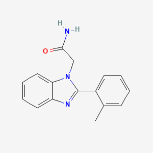 2-[2-(2-methylphenyl)-1H-benzimidazol-1-yl]acetamide