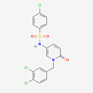 4-chloro-N-[1-(3,4-dichlorobenzyl)-6-oxo-1,6-dihydro-3-pyridinyl]benzenesulfonamide