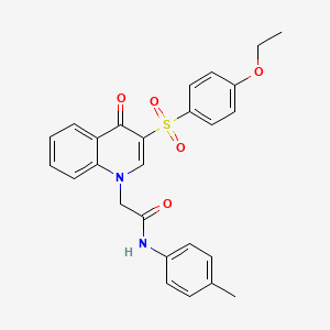 2-(3-((4-ethoxyphenyl)sulfonyl)-4-oxoquinolin-1(4H)-yl)-N-(p-tolyl)acetamide