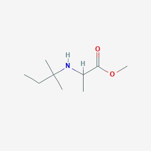 molecular formula C9H19NO2 B2414935 Methyl 2-[(2-methylbutan-2-yl)amino]propanoate CAS No. 1527469-72-2