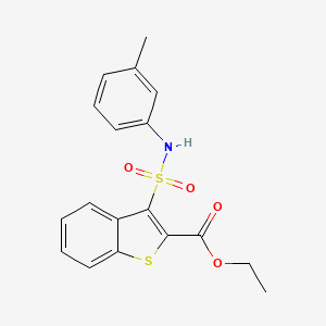 B2414956 Ethyl 3-[(3-methylphenyl)sulfamoyl]-1-benzothiophene-2-carboxylate CAS No. 932354-06-8