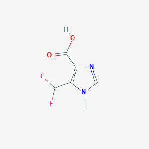 molecular formula C6H6F2N2O2 B2414975 5-(Difluoromethyl)-1-methylimidazole-4-carboxylic acid CAS No. 2248344-94-5