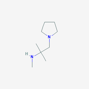 molecular formula C9H20N2 B2414977 Methyl[2-methyl-1-(pyrrolidin-1-yl)propan-2-yl]amine CAS No. 1340411-99-5