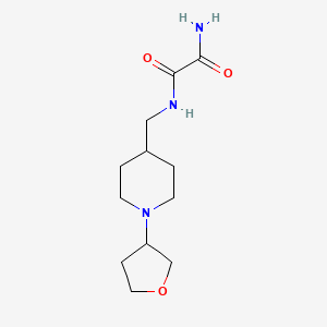 molecular formula C12H21N3O3 B2414978 N1-((1-(tetrahydrofuran-3-yl)piperidin-4-yl)methyl)oxalamide CAS No. 2034555-49-0