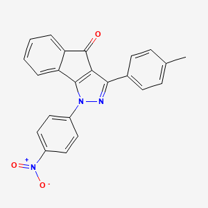 3-(4-Methylphenyl)-1-(4-nitrophenyl)indeno[2,3-D]pyrazol-4-one