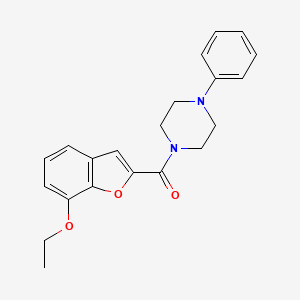 molecular formula C21H22N2O3 B2414983 (7-乙氧基苯并呋喃-2-基)(4-苯基哌嗪-1-基)甲酮 CAS No. 921782-63-0