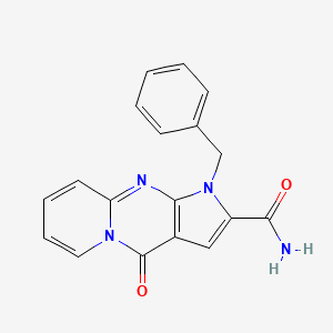 1-Benzyl-4-oxo-1,4-dihydropyrido[1,2-a]pyrrolo[2,3-d]pyrimidine-2-carboxamide