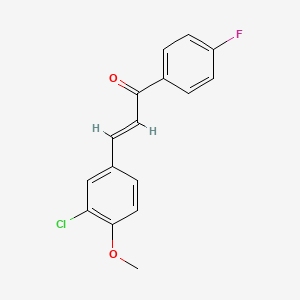 (E)-3-(3-chloro-4-methoxyphenyl)-1-(4-fluorophenyl)prop-2-en-1-one