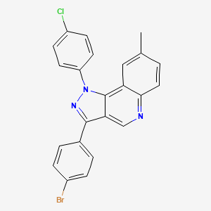 3-(4-bromophenyl)-1-(4-chlorophenyl)-8-methyl-1H-pyrazolo[4,3-c]quinoline