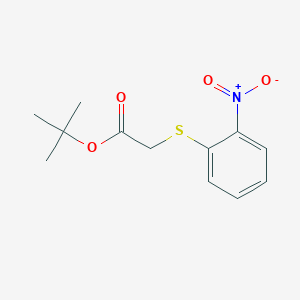 molecular formula C12H15NO4S B241506 Tert-butyl 2-(2-nitrophenyl)sulfanylacetate 