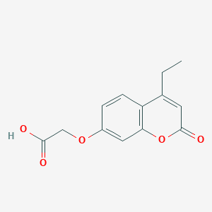 molecular formula C13H12O5 B2415131 [(4-ethyl-2-oxo-2H-chromen-7-yl)oxy]acetic acid CAS No. 314742-22-8