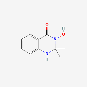 molecular formula C10H12N2O2 B2415175 3-hydroxy-2,2-dimethyl-1H-quinazolin-4-one CAS No. 112484-56-7
