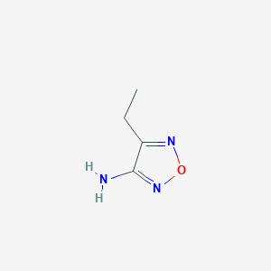 molecular formula C4H7N3O B2415221 4-Ethyl-1,2,5-oxadiazol-3-amine CAS No. 763141-02-2