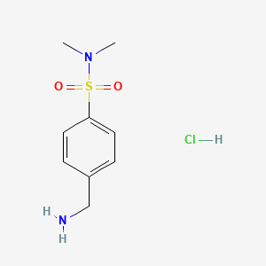 B2415296 4-(aminomethyl)-N,N-dimethylbenzene-1-sulfonamide hydrochloride CAS No. 71398-48-6