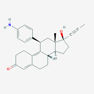molecular formula C27H31NO2 B024153 N,N-Didesmethylmifepristone CAS No. 104004-92-4