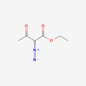 molecular formula C6H8N2O3 B2415507 Butanoic acid, 2-diazo-3-oxo-, ethyl ester CAS No. 2009-97-4