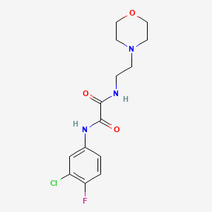 molecular formula C14H17ClFN3O3 B2415523 N1-(3-chloro-4-fluorophenyl)-N2-(2-morpholinoethyl)oxalamide CAS No. 899748-79-9