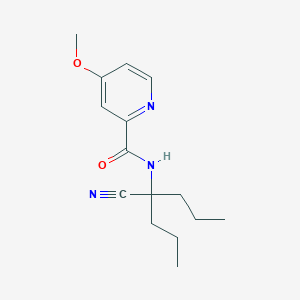 molecular formula C15H21N3O2 B2415538 N-(1-cyano-1-propylbutyl)-4-methoxypyridine-2-carboxamide CAS No. 1428099-30-2