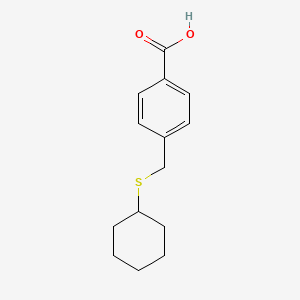 4-[(Cyclohexylthio)methyl]benzoic acid
