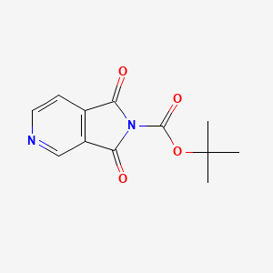 molecular formula C12H12N2O4 B2415577 tert-Butyl 1,3-dioxopyrrolo[3,4-c]pyridine-2-carboxylate CAS No. 1824170-57-1