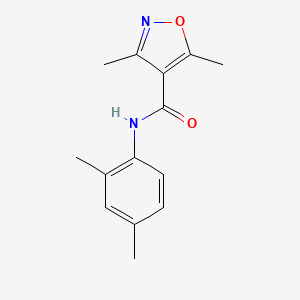 molecular formula C14H16N2O2 B2415596 N-(2,4-dimethylphenyl)-3,5-dimethyl-1,2-oxazole-4-carboxamide CAS No. 289630-28-0