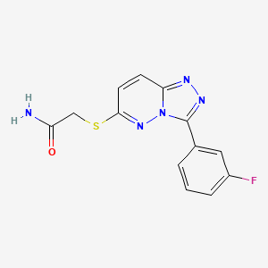2-((3-(3-Fluorophenyl)-[1,2,4]triazolo[4,3-b]pyridazin-6-yl)thio)acetamide