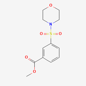 molecular formula C12H15NO5S B2415651 Methyl 3-(morpholinosulfonyl)benzoate CAS No. 412940-98-8